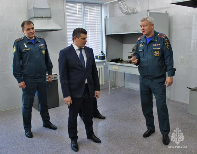 Визит помощника Министра МЧС России Александра Коровина