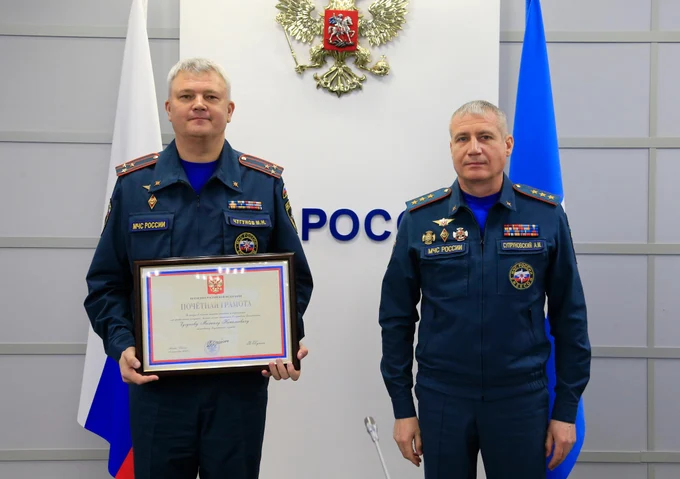 Награждение начальника учреждения Почетной грамотой Президента РФ